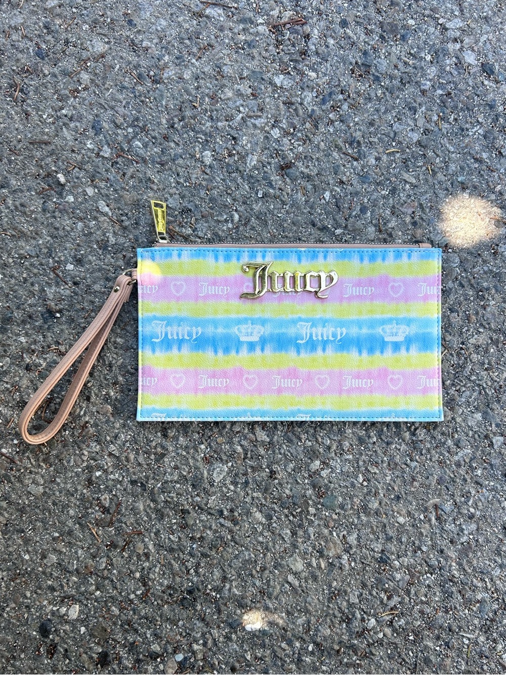 Juicy Couture Pastel Zip Wristlet